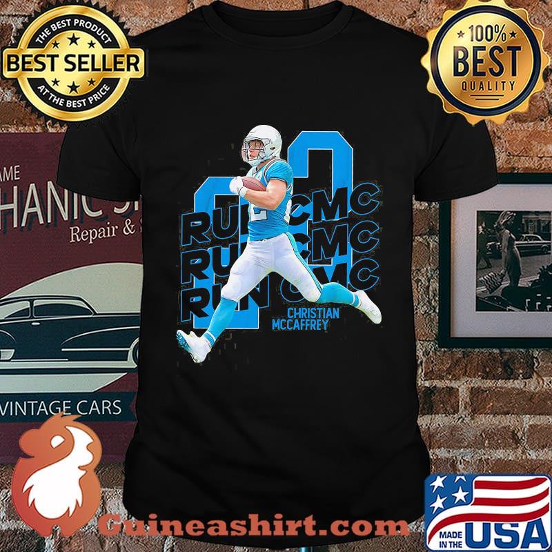 Christian mccaffrey 22 run cmc carolina football shirt