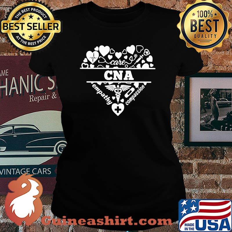 Cna care empathy compassion heartbeat heart s Laides tee