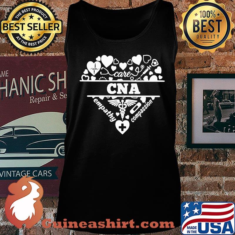 Cna care empathy compassion heartbeat heart s Tank top