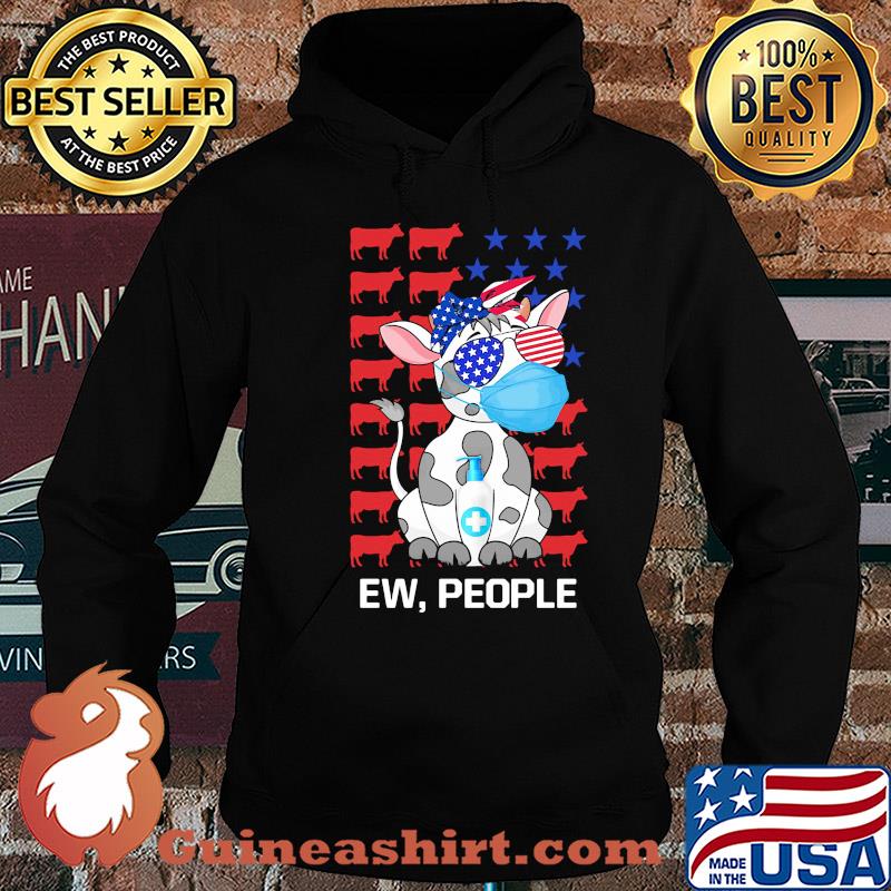 Cow mask hug soap ew people american flag independence day s Hoodie