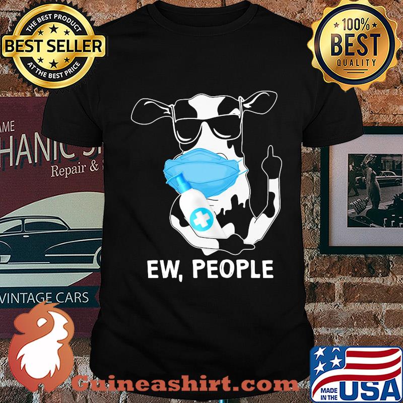 Cow mask hug soap ew people shirt
