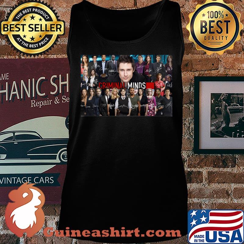 Criminal minds characters signatures poster s Tank top