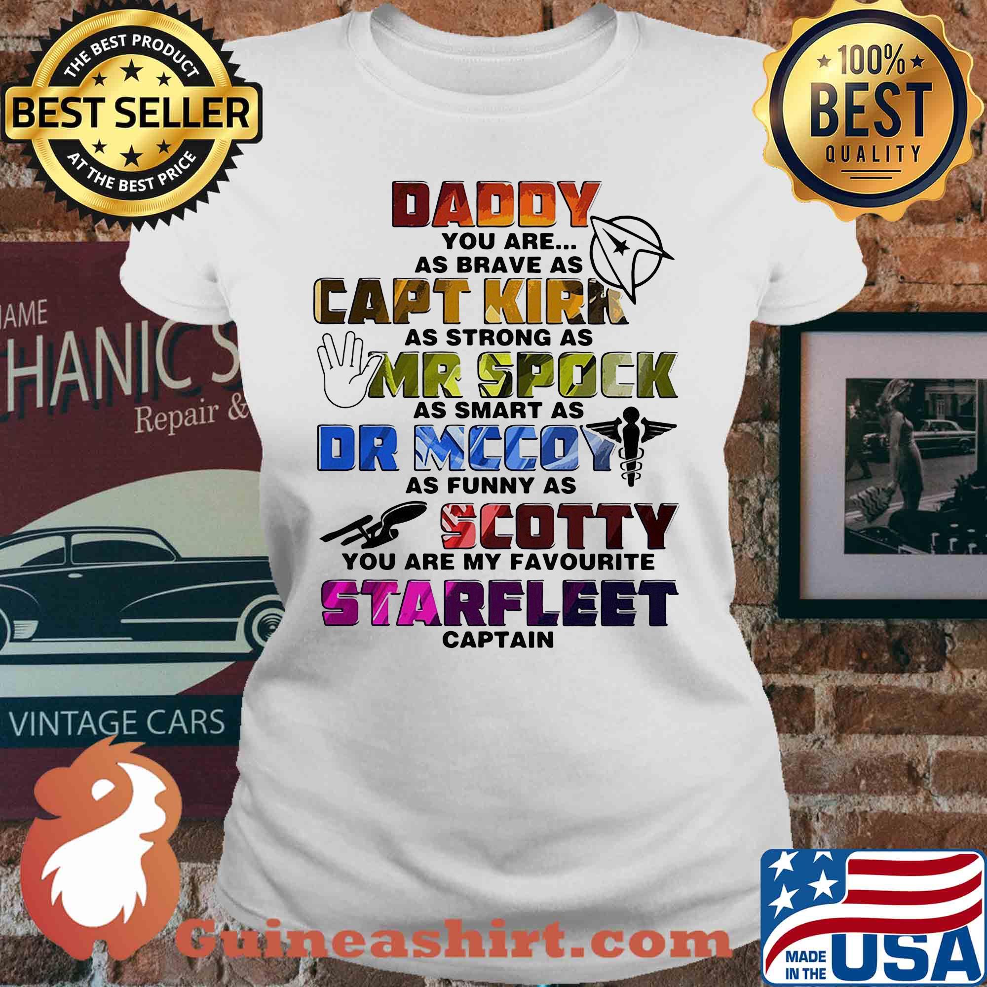 Daddy you are my favorite starfleet captain dad father's day s V-neck