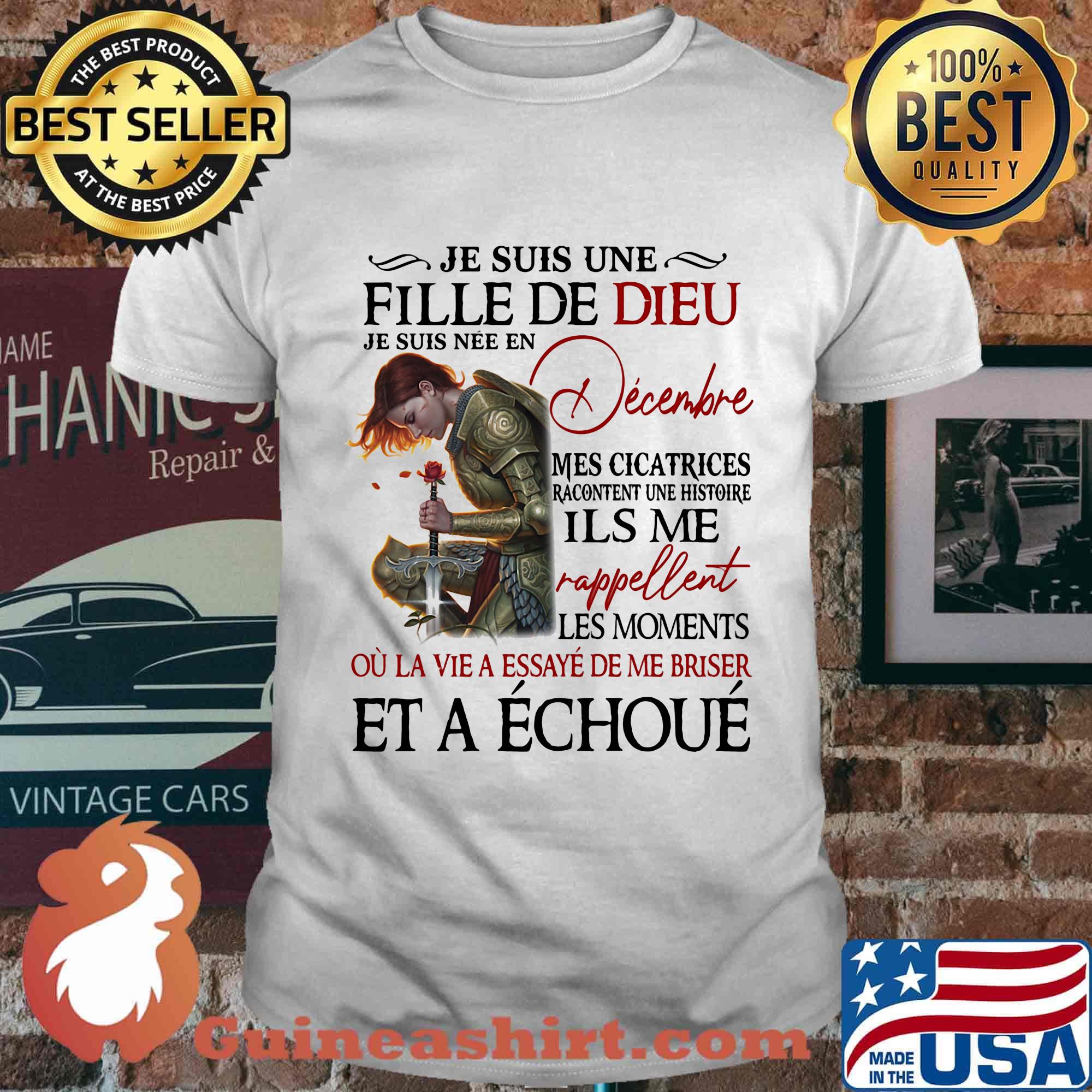 Décembre Mes Cicatrices Racontent Une Histoire Combattant Girl Shirt