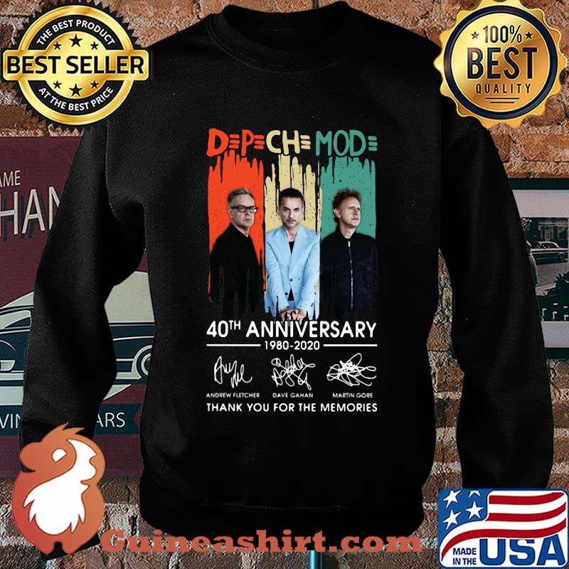 Depeche mode 40th anniversary 1980 2020 thank you for the memories signatures s Sweater