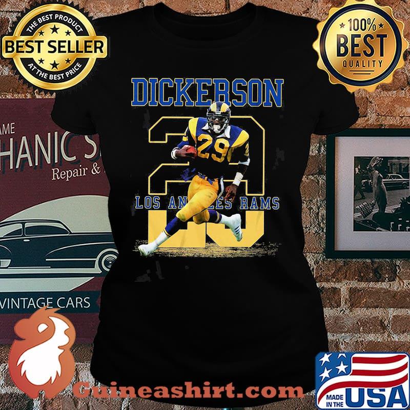Dickerson 28 los angles rams team football player s Laides