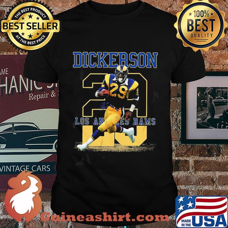 Dickerson 28 los angles rams team football player shirt