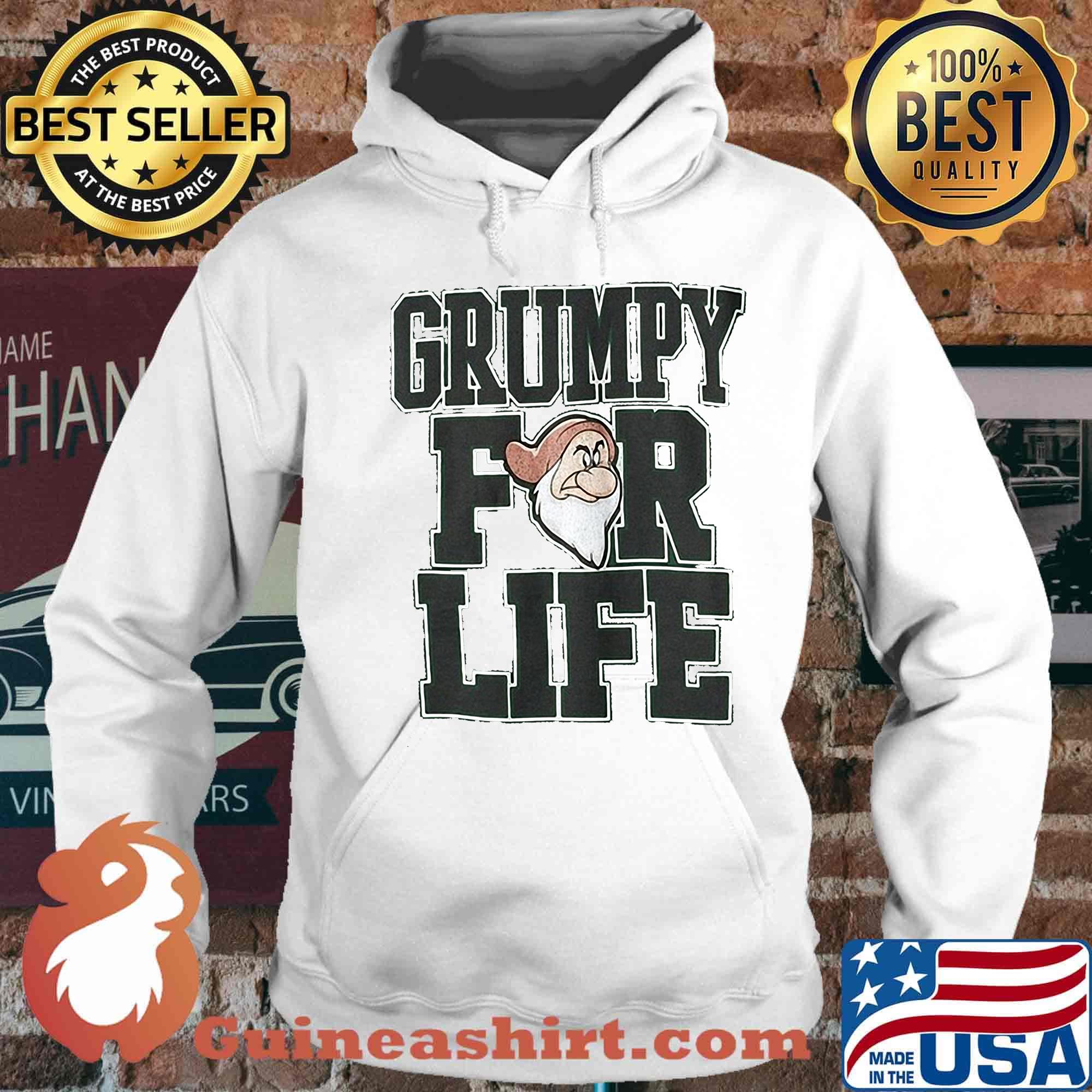 Disney adult dwarfs grumpy for life s Hoodie