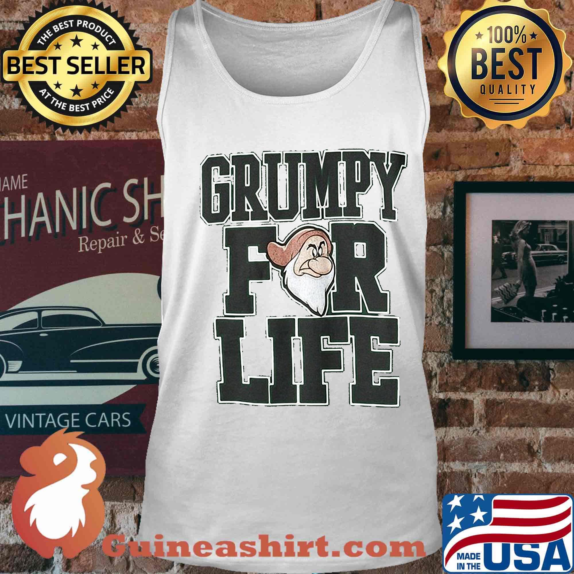 Disney adult dwarfs grumpy for life s Tank top