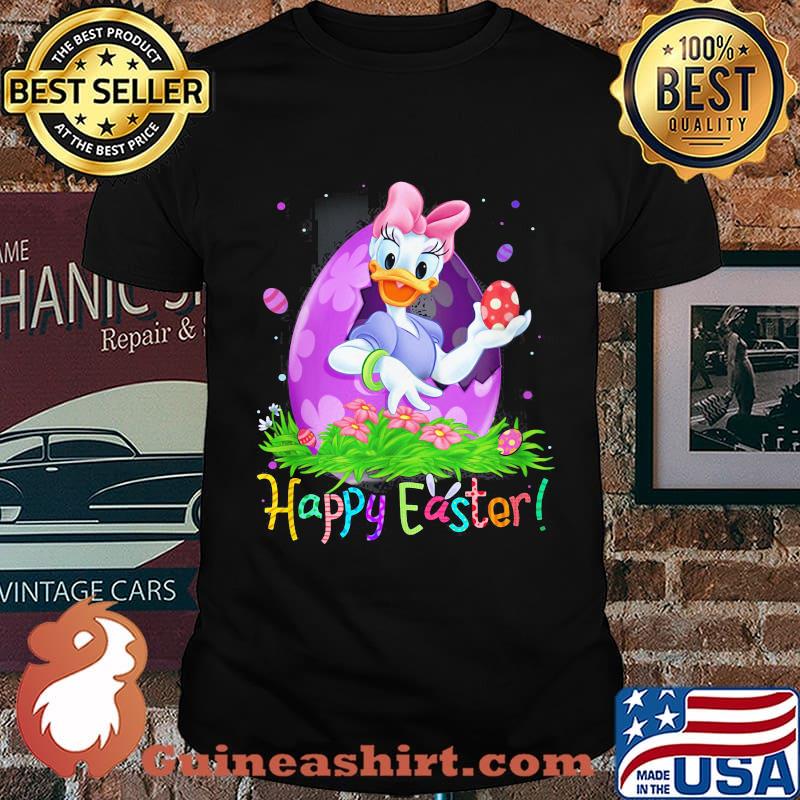 Disney daisy duck happy easter flowers shirt