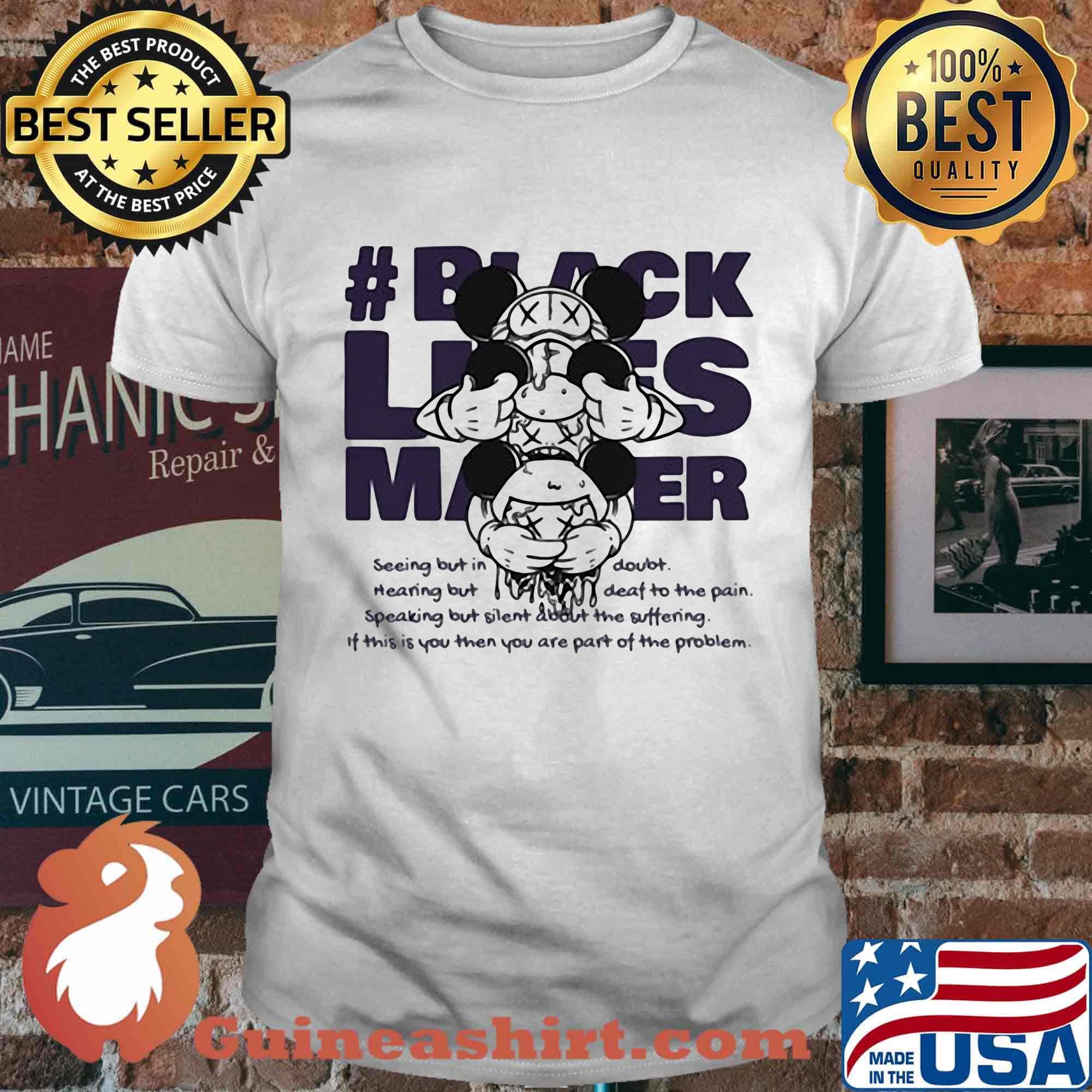 Disney mickey mouse black lives matter shirt