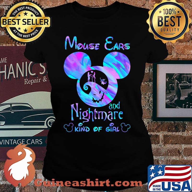 Disney mouse ears and nightmare kind of girl shirt