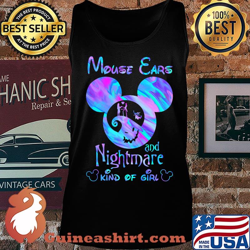 Disney mouse ears and nightmare kind of girl s Tank top
