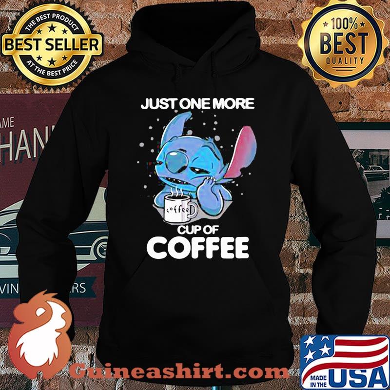 Disney stitch just one more cup of coffee s Hoodie