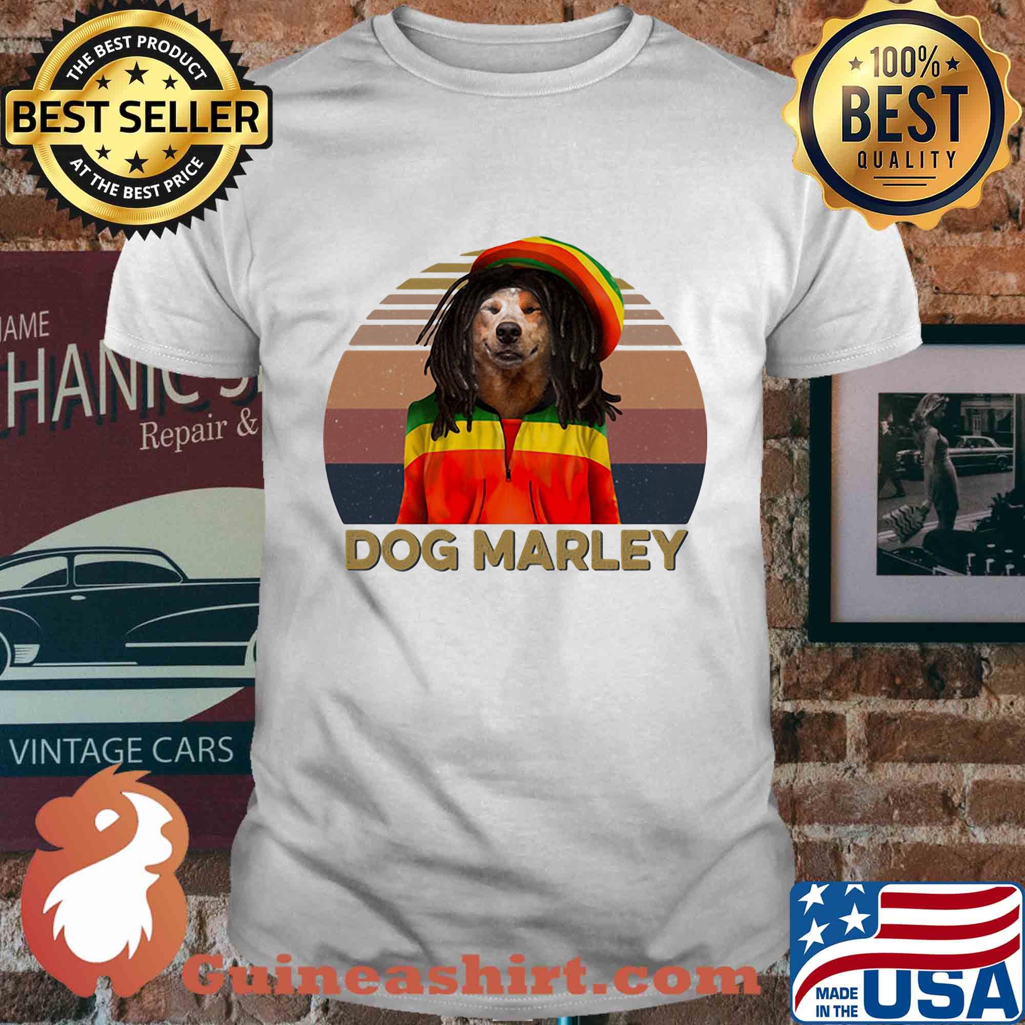 Dog marley vintage retro shirt