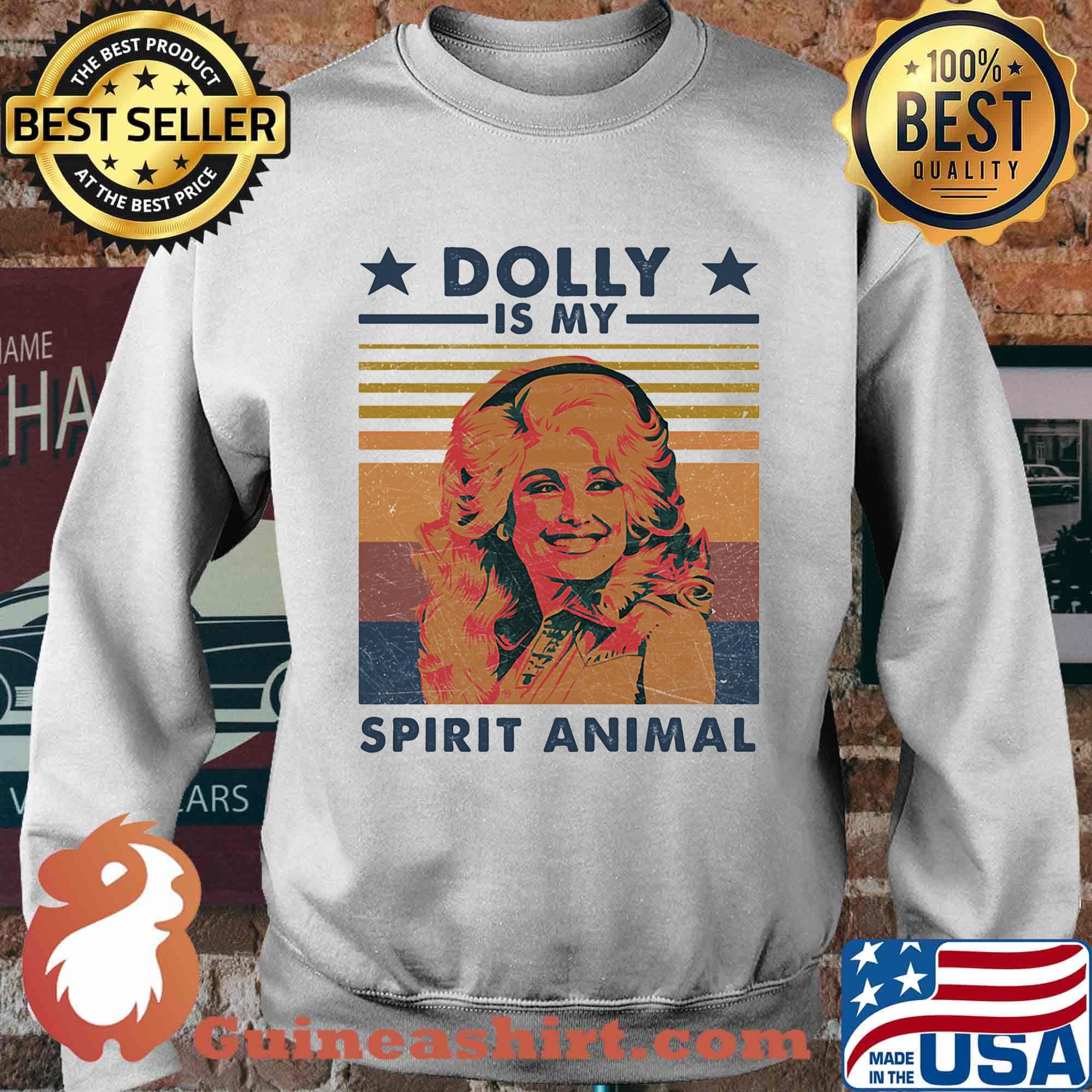 Dolly parton is my spirit animals vintage retro stars s Sweater