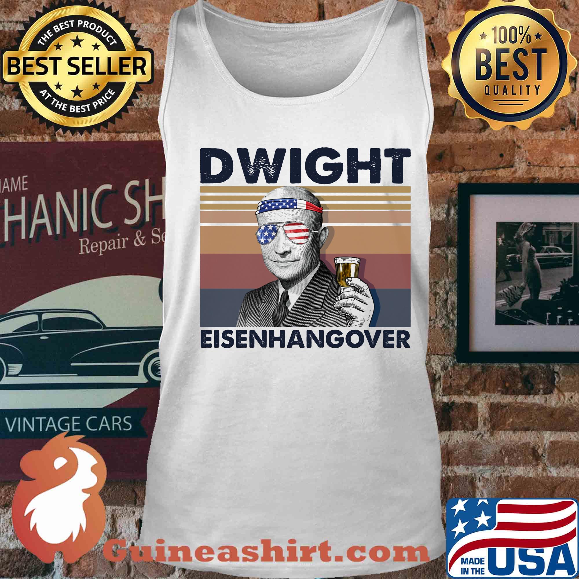 Dwight eisen hangover drink beer dwight eisenhangover vintage s Tank top