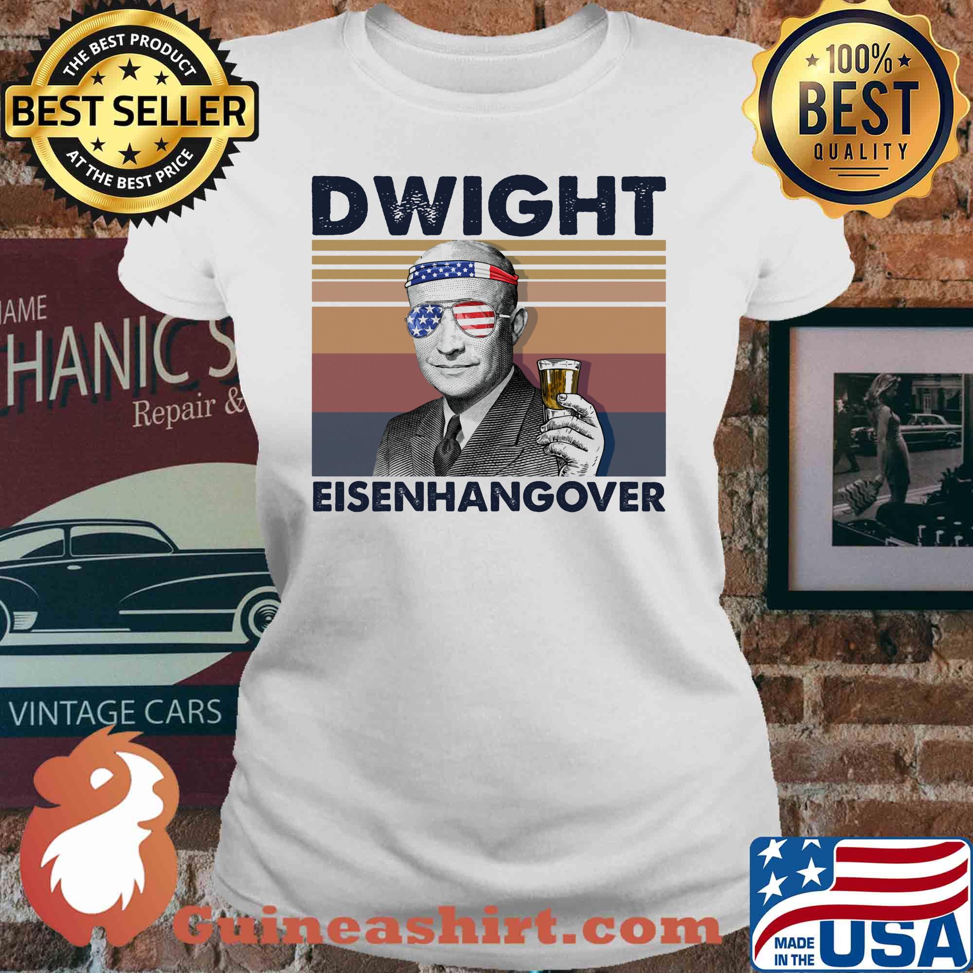 Dwight eisen hangover drink beer dwight eisenhangover vintage s V-neck