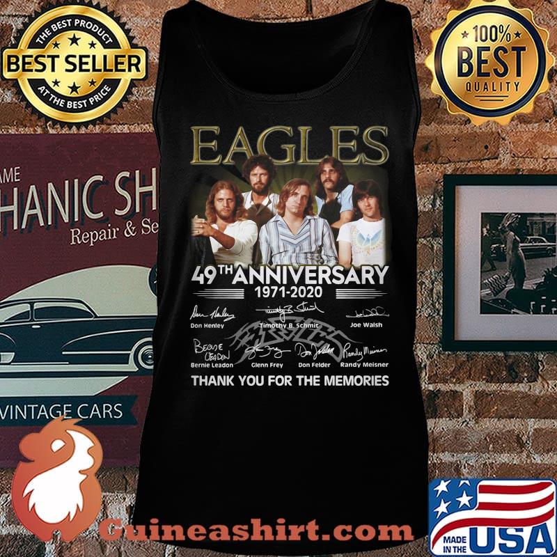 Eagles 49th anniversary 1971 2020 thank you for the memories signatures s Tank top
