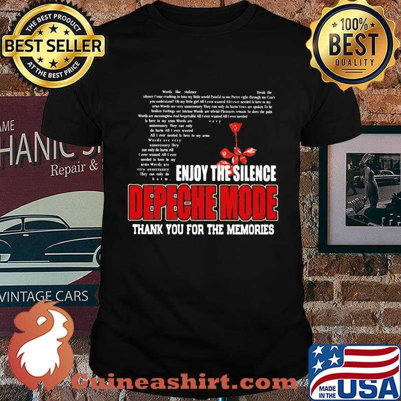 Enjoy the silence depeche mode thank you for the memories shirt