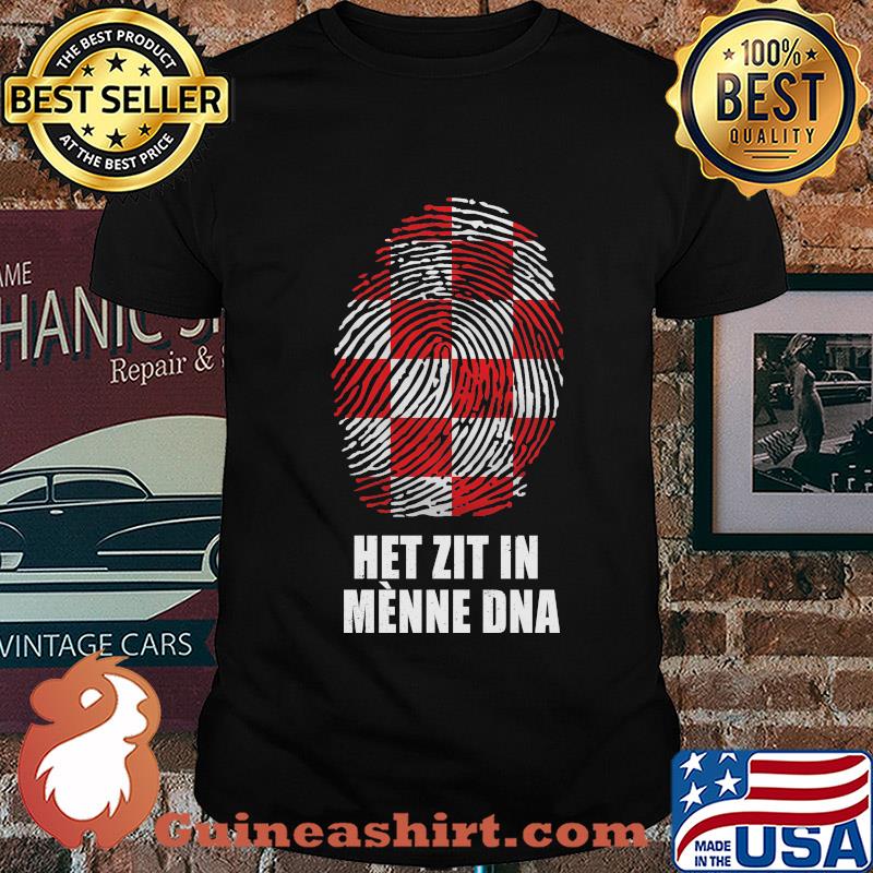 Fingerprints het zit in menne dna shirt