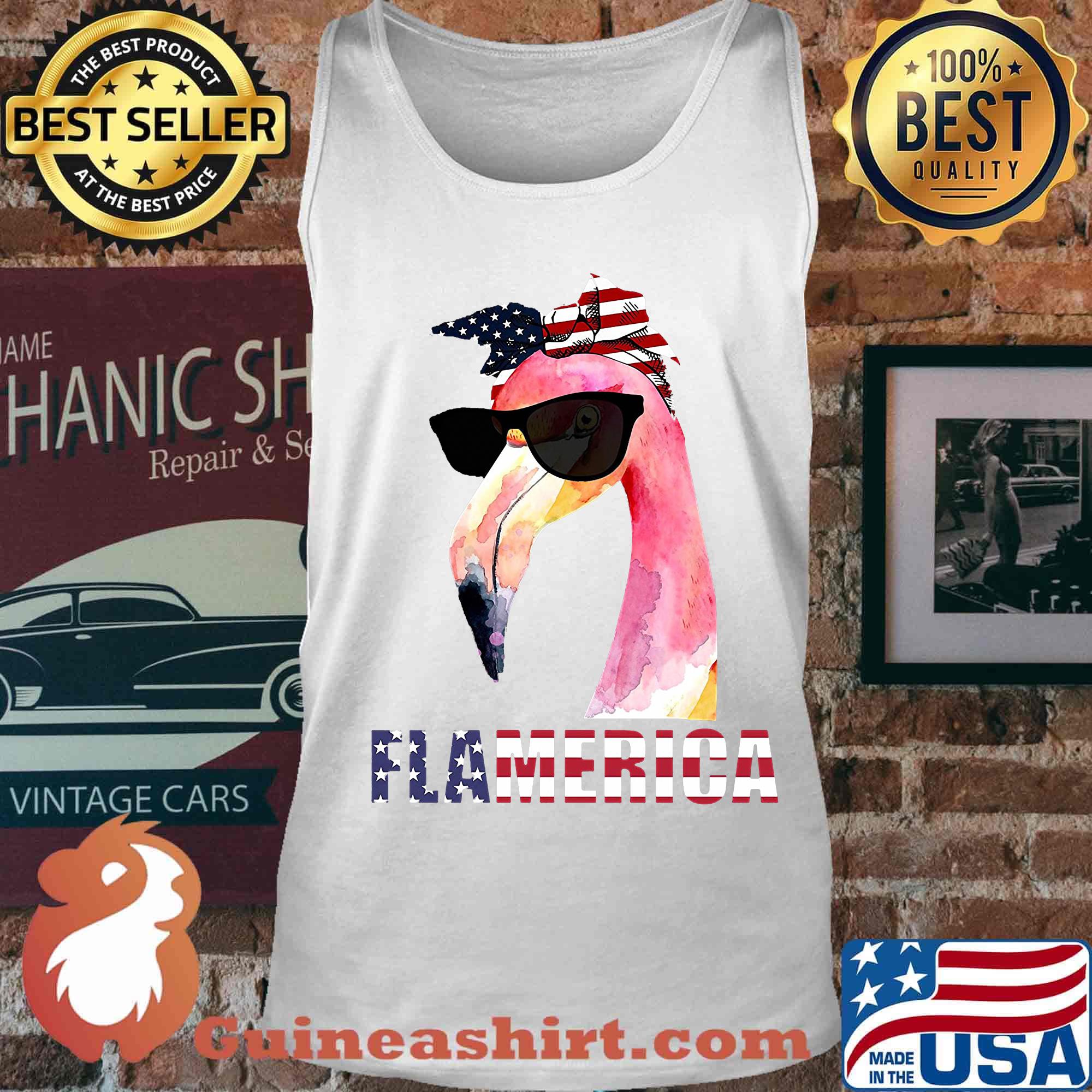 Flamingo flamerica america 4th of july independence day s Tank top