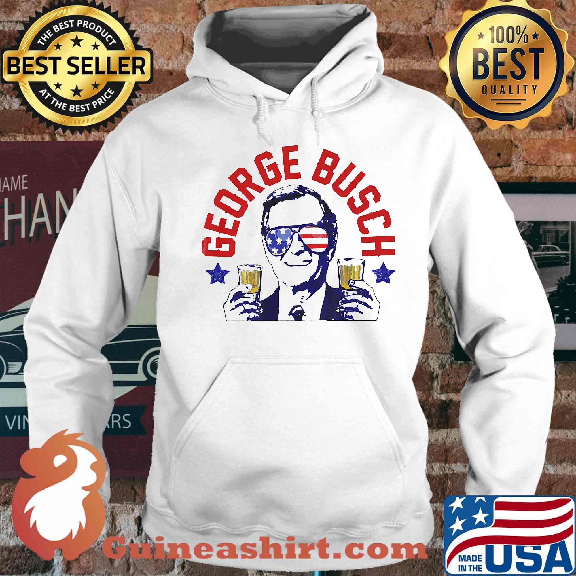 George Busch Drink Beer Us President 4th Of July s Hoodie