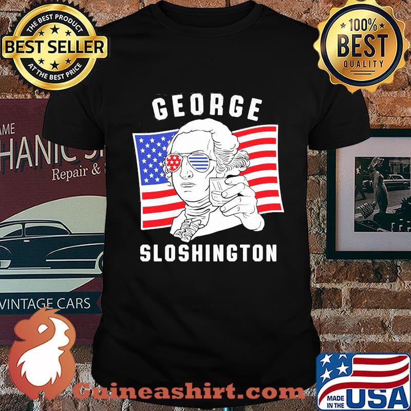 George sloshington American flag 4th of july shirt