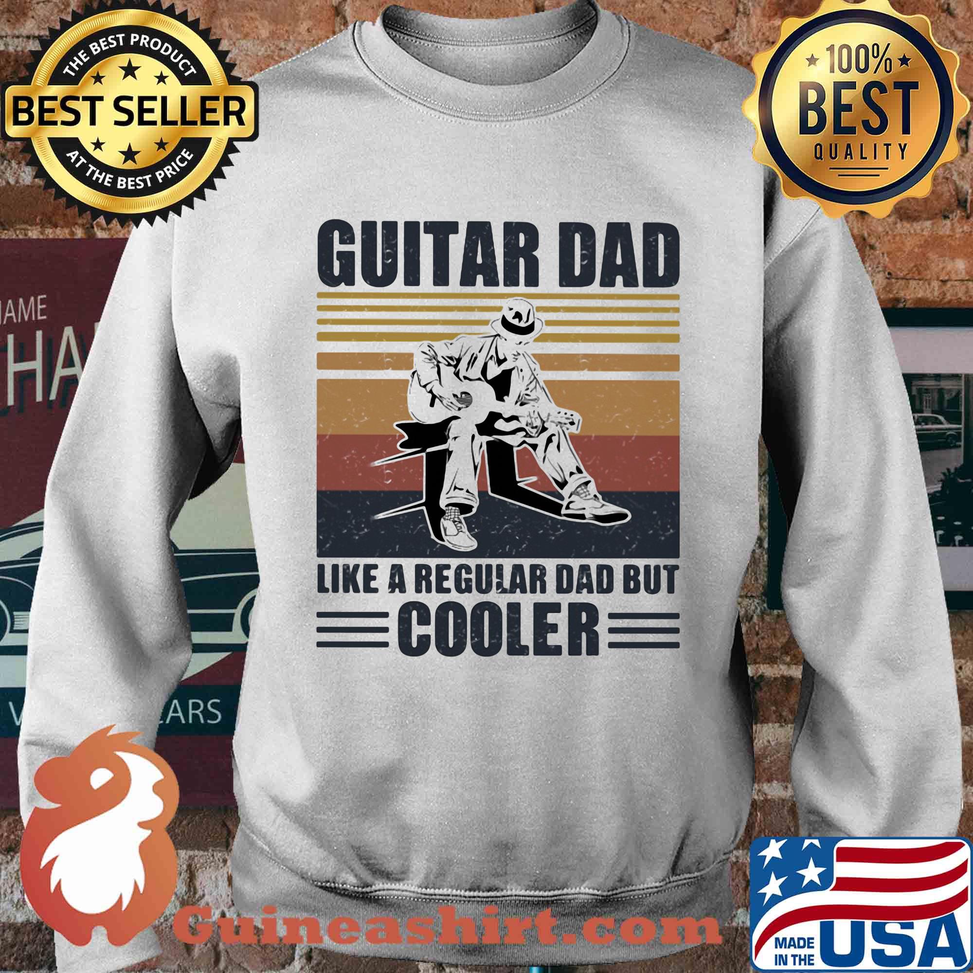Guitar dad like a regular dad but cooler vintage retro s Sweater