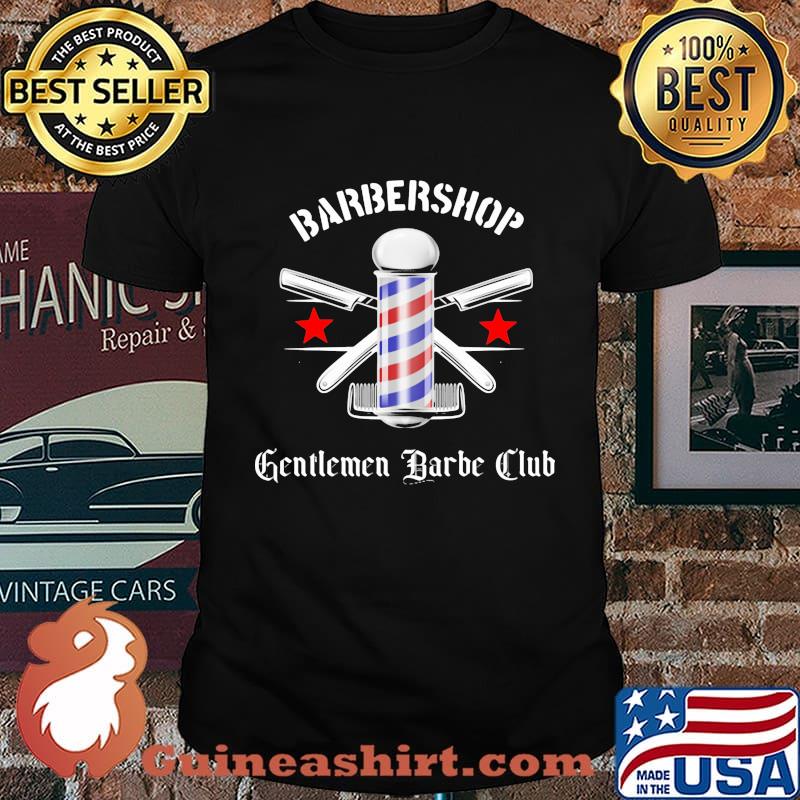 Hair stylist barbershop gentlemen barber club stars shirt