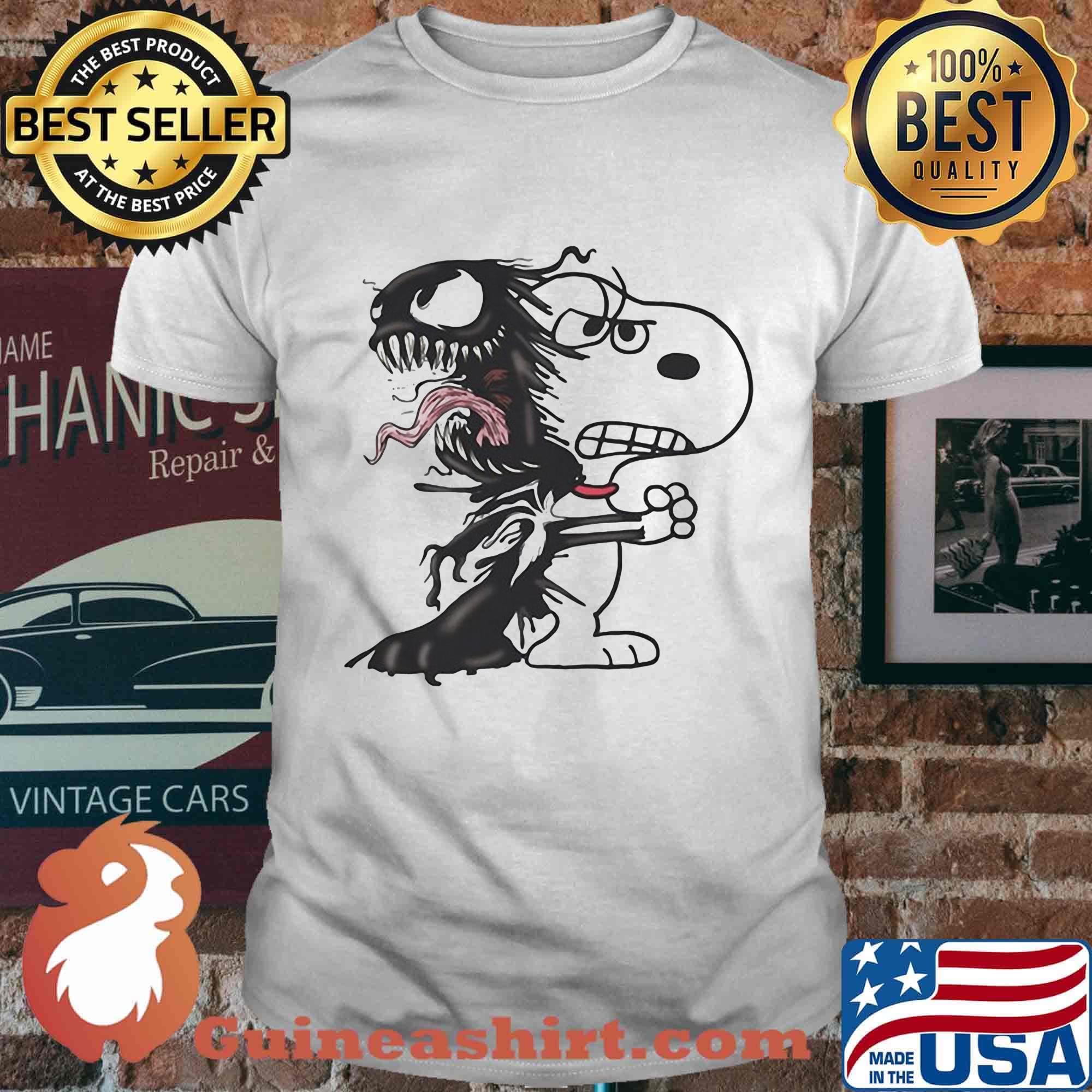 Halloween snoopy and venom shirt