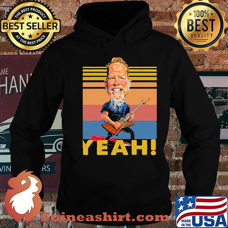 Heavy metal guitar art yeah vintage retro s Hoodie