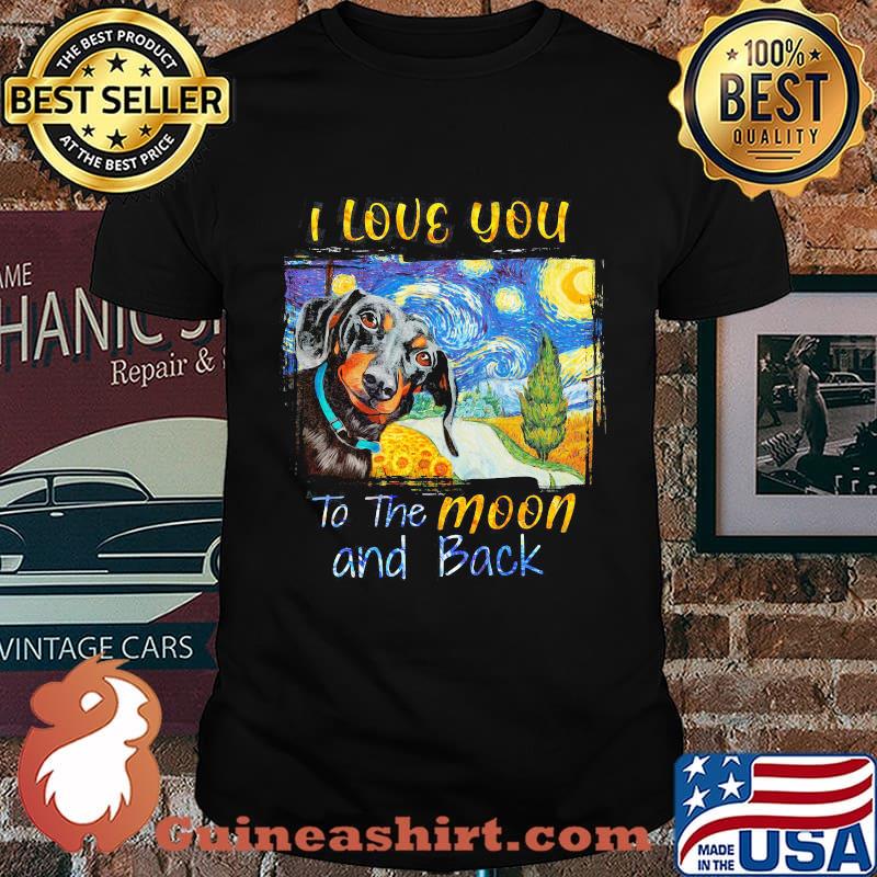 I Love You To The Moon And Back Beauceron Dog Shirt