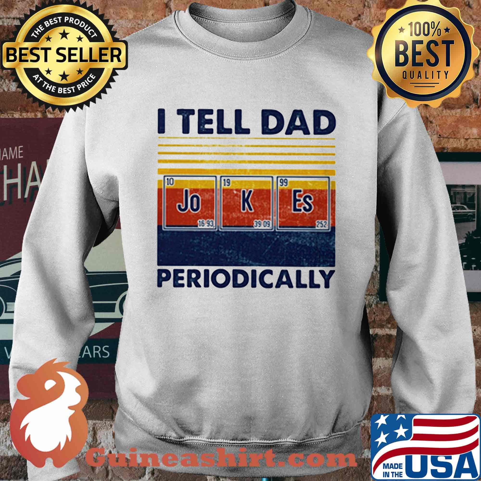 I tell dad periodically Jo K Es vintage retro s Sweater