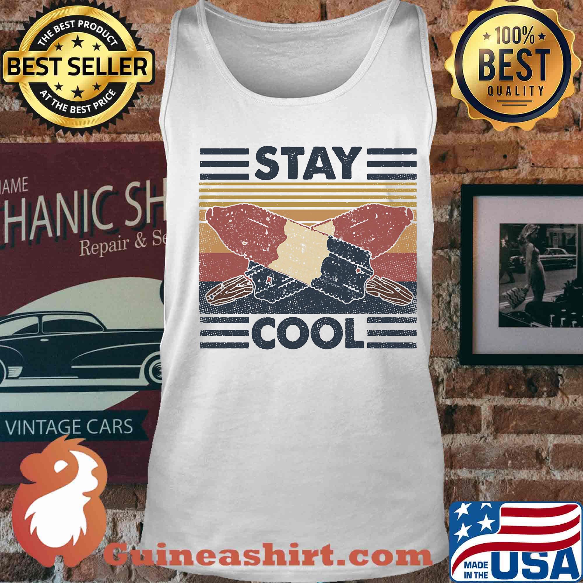 Ice pop stay cool vintage retro s Tank top