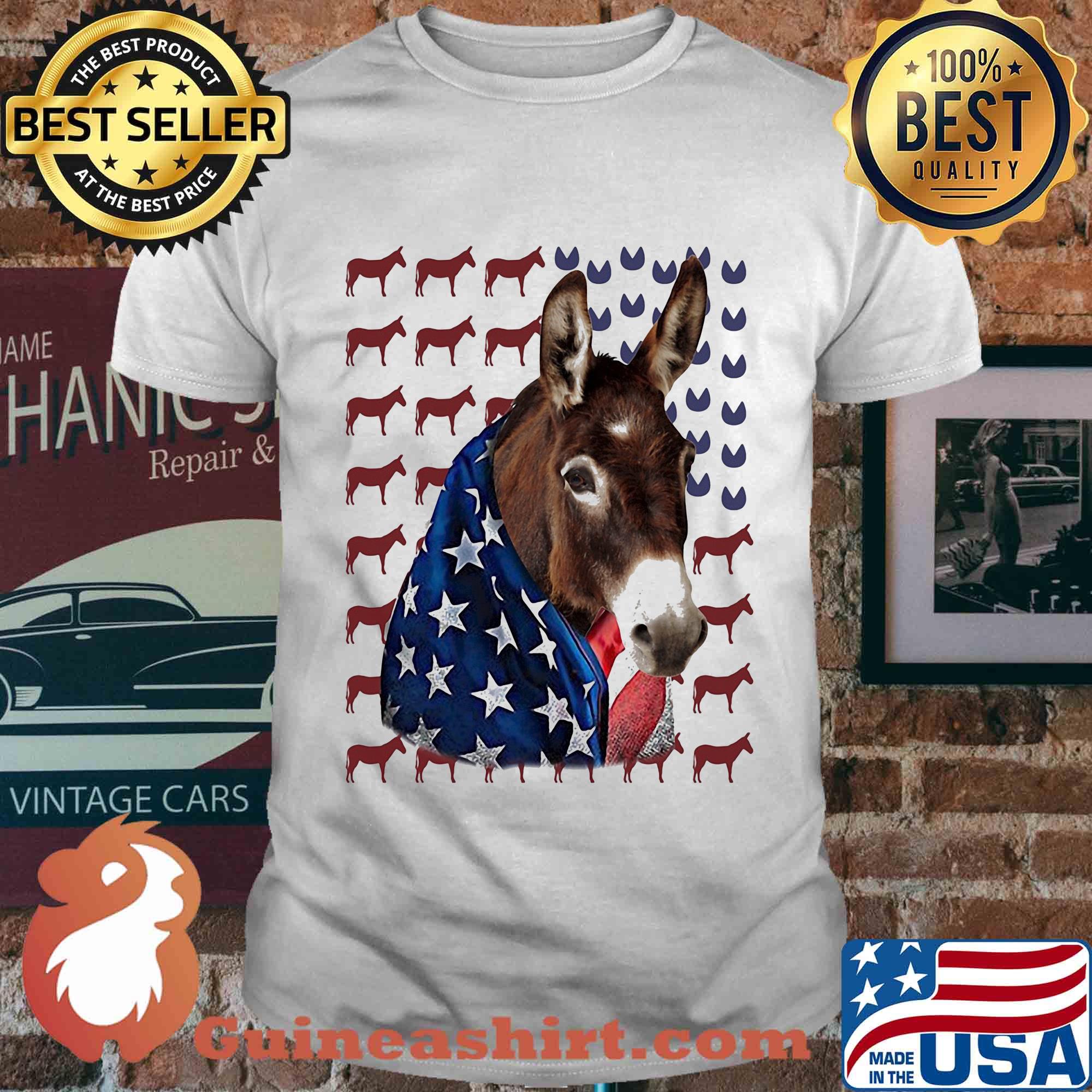 Independence Day Donkey Flag Shirt