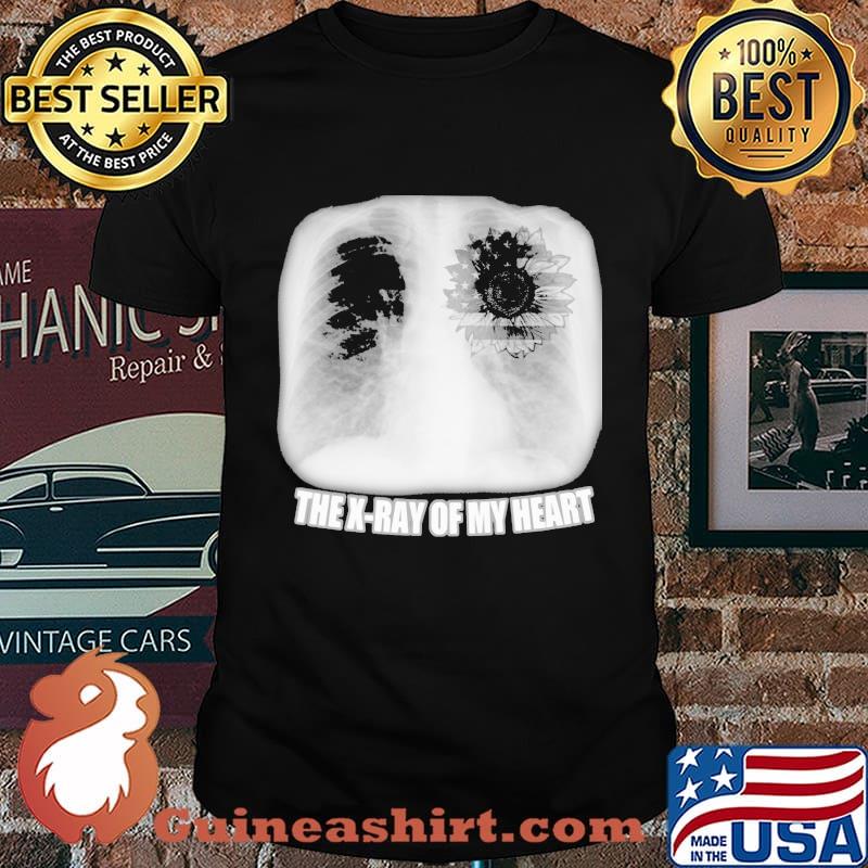 Independence day sunflower the x-ray of me heart shirt