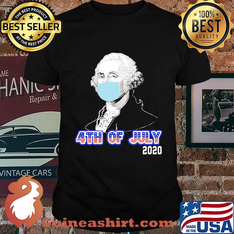Isaac newton mask 4th of july 2020 american flag independence day shirt