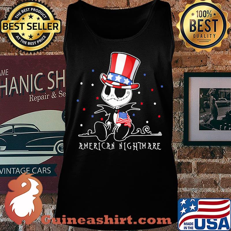 Jack skellington american nightmare 4th of july independence day s Tank top