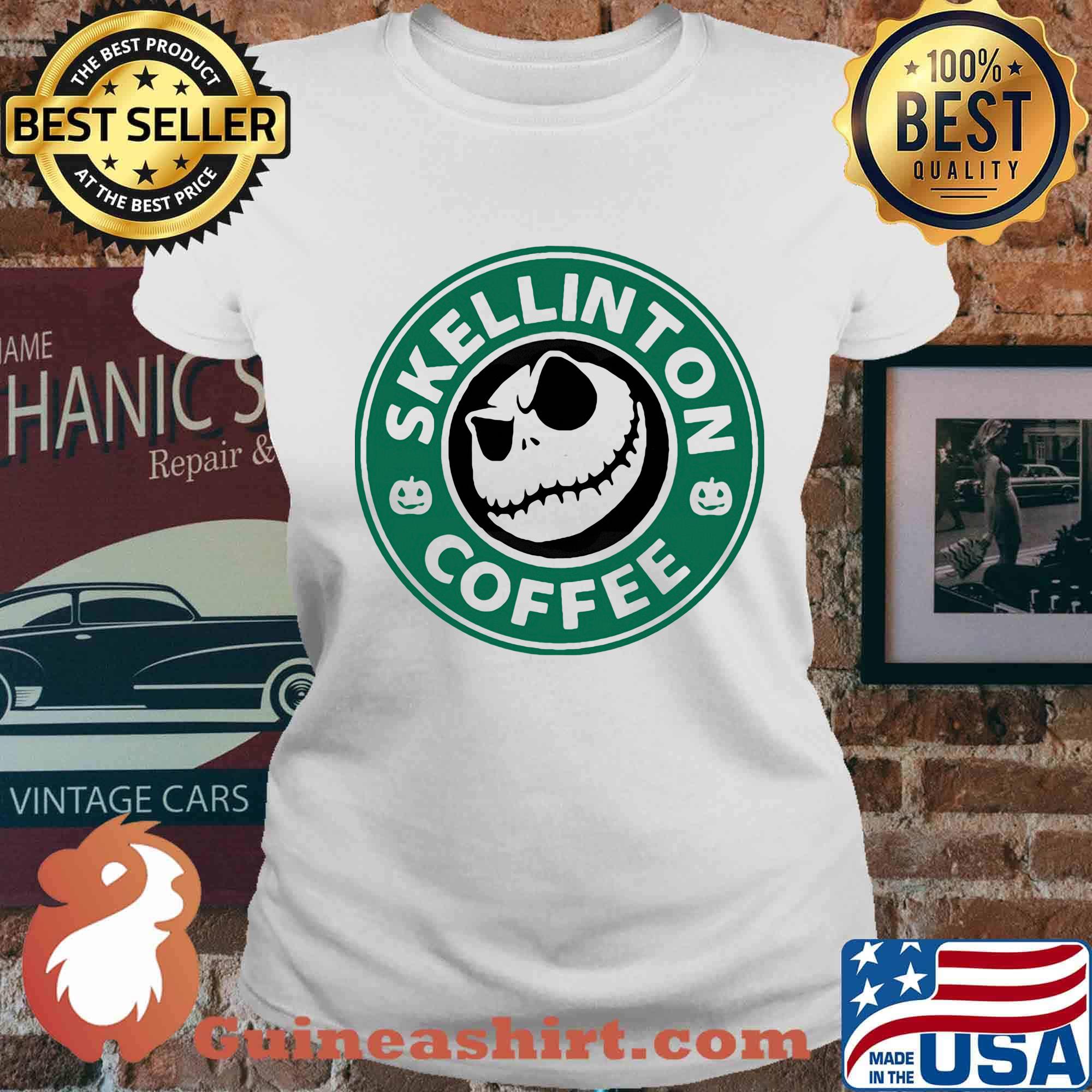 Jack skellinton coffee logo s Ladies tee