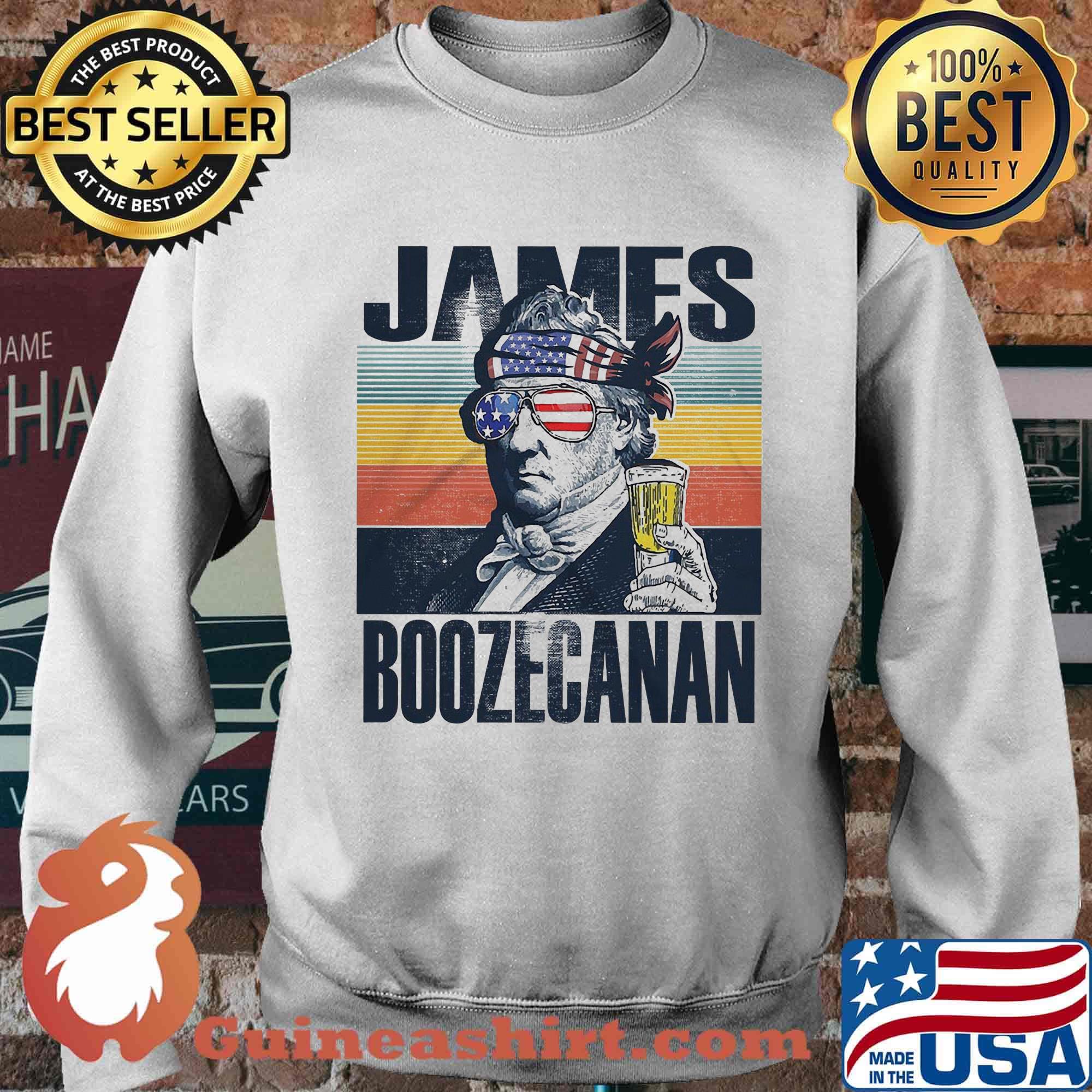 James Boozecanan Drinking Drunk 4th Of July vintage retro s Sweater