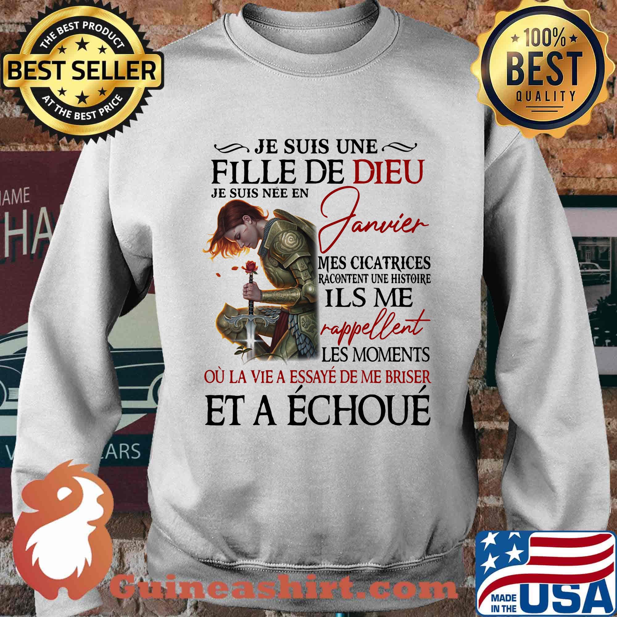 Janvier Mes Cicatrices Racontent Une Histoire Ils Me Combattant Girl Shirt Sweater