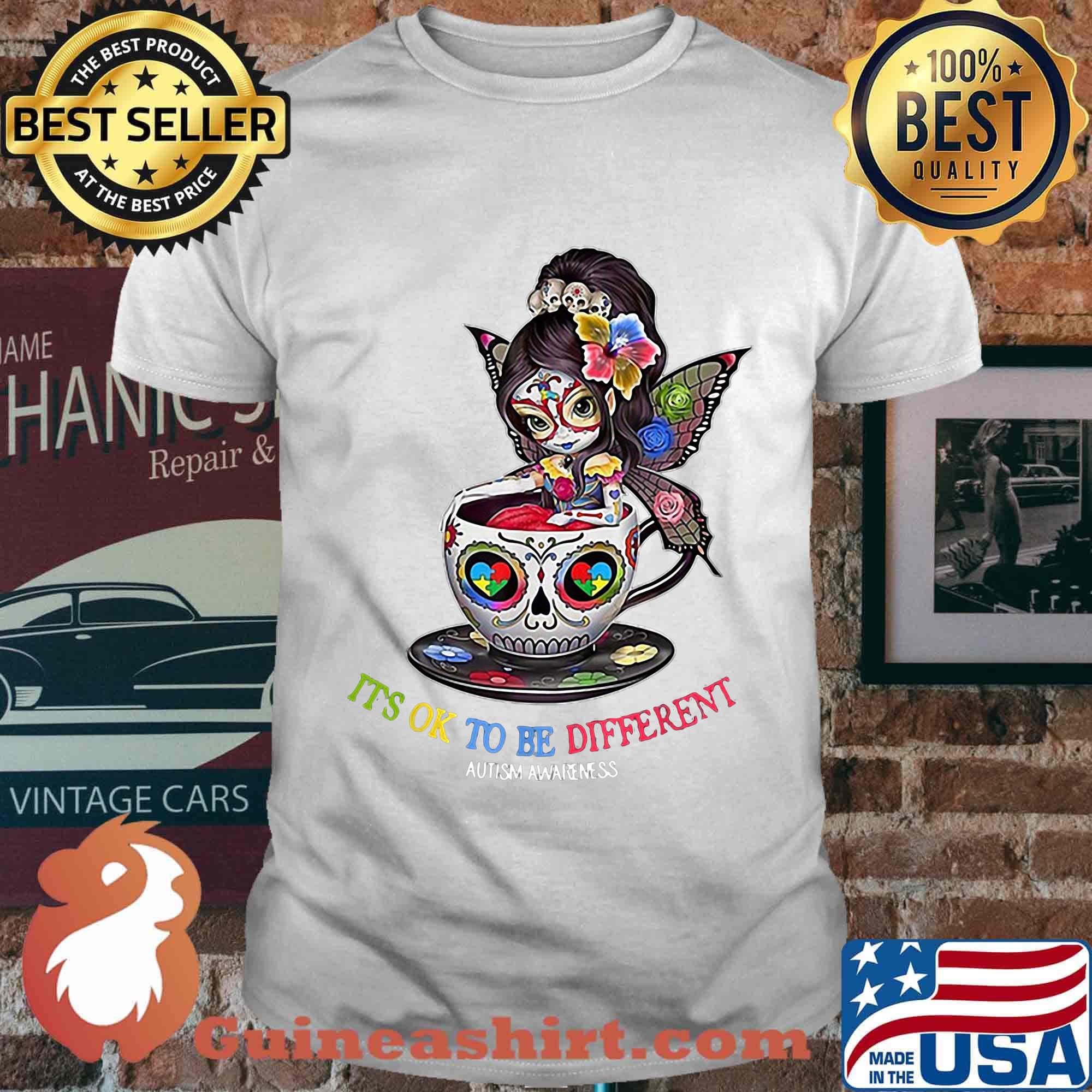 Jasmine becket griffith fairies it's ok to be different autism awareness shirt
