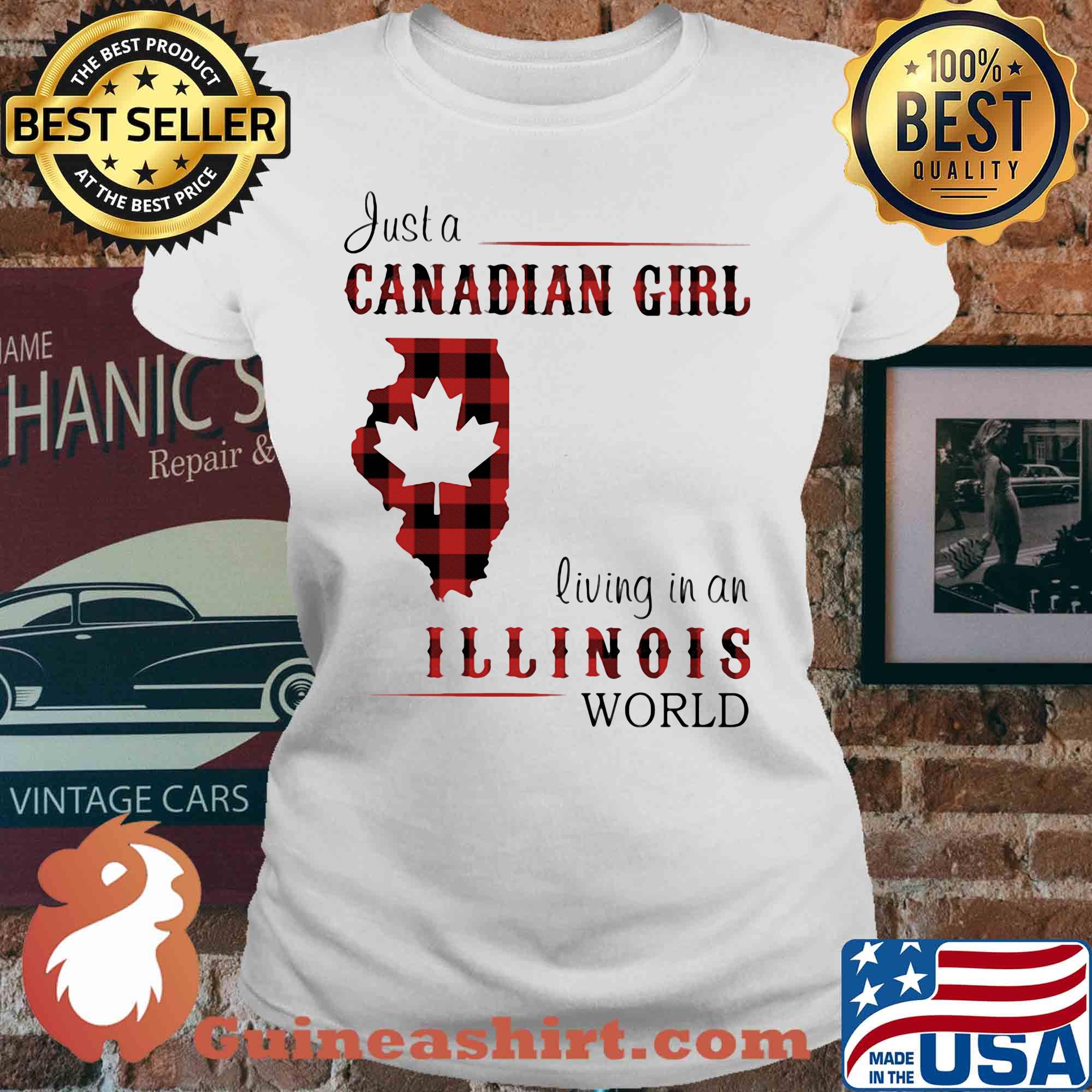 Just a canadian girl living in a illinois world s V-neck