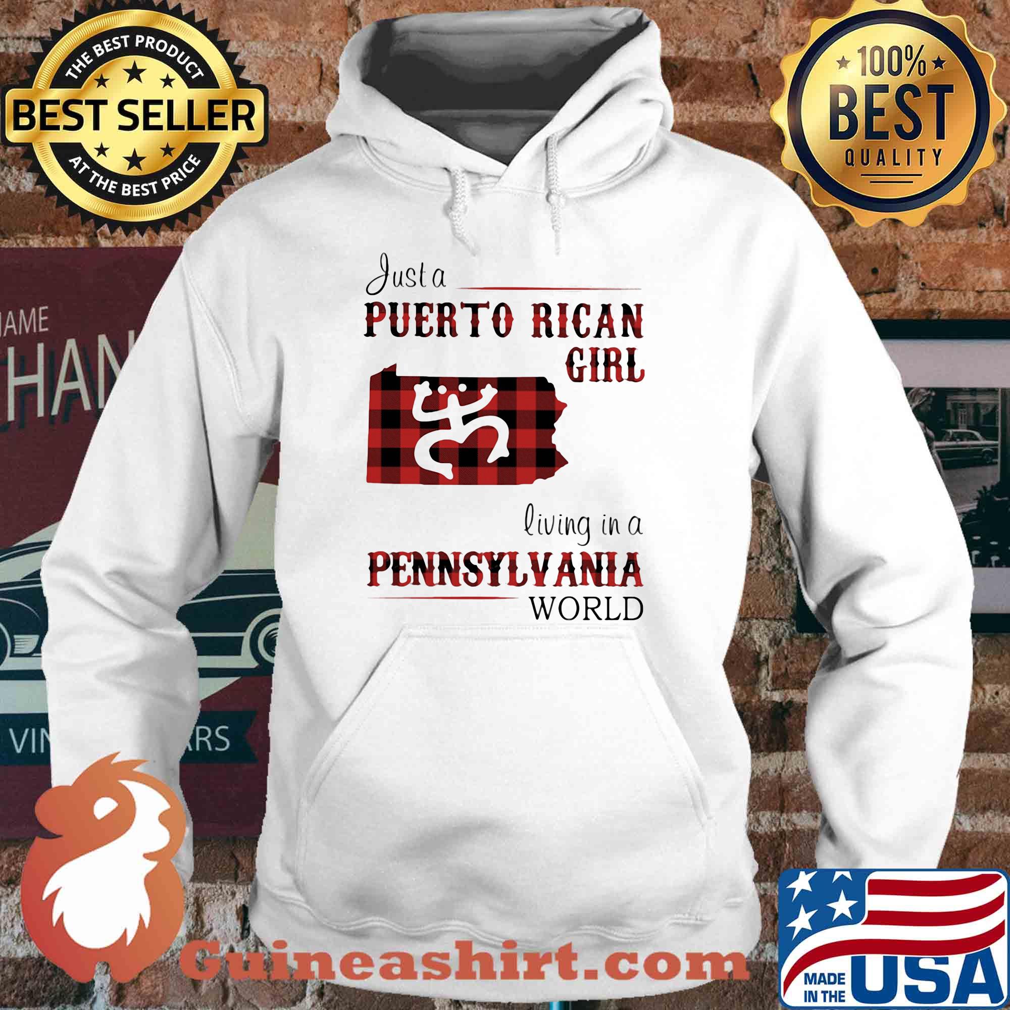 Just a puerto rican girl living in a pennsylvania world s Hoodie