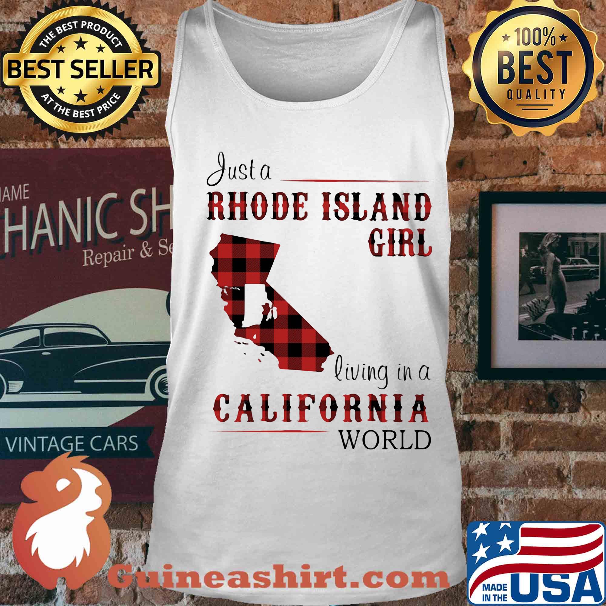Just a rhode island girl living in a california world s Tank top