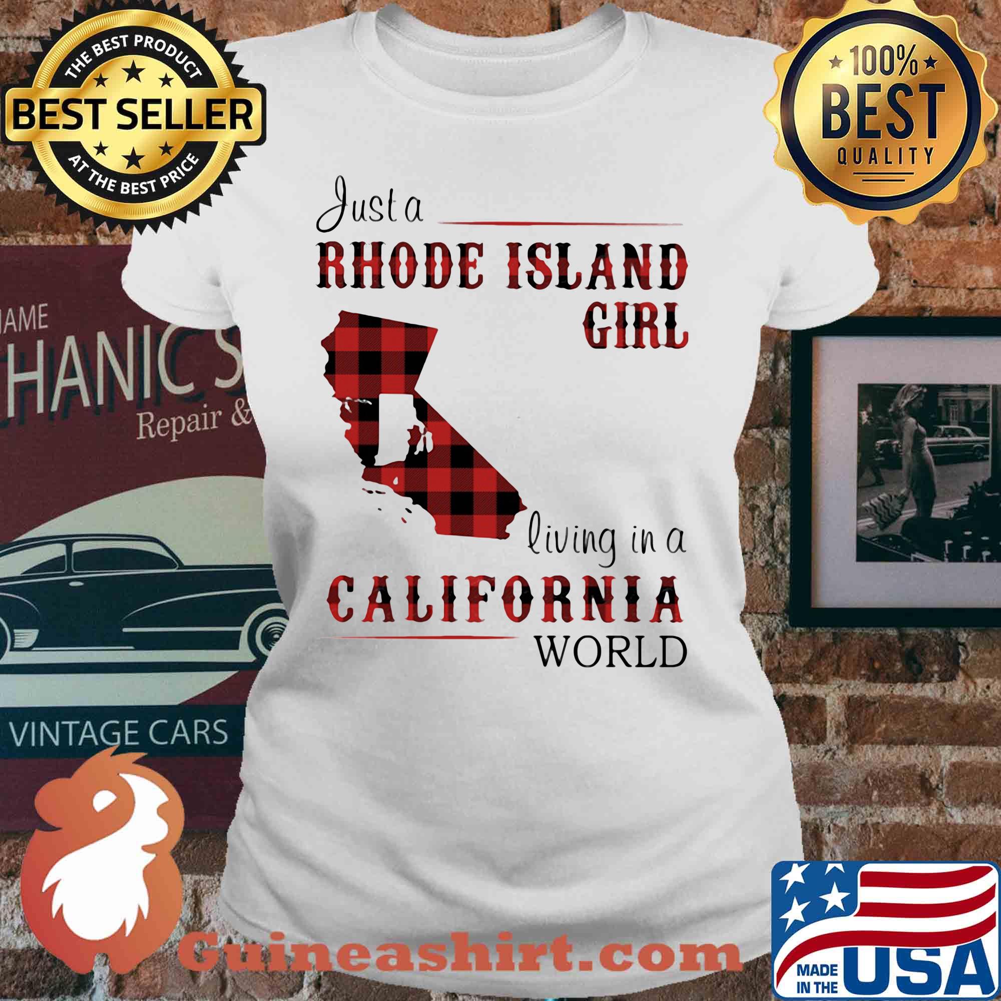 Just a rhode island girl living in a california world s V-neck
