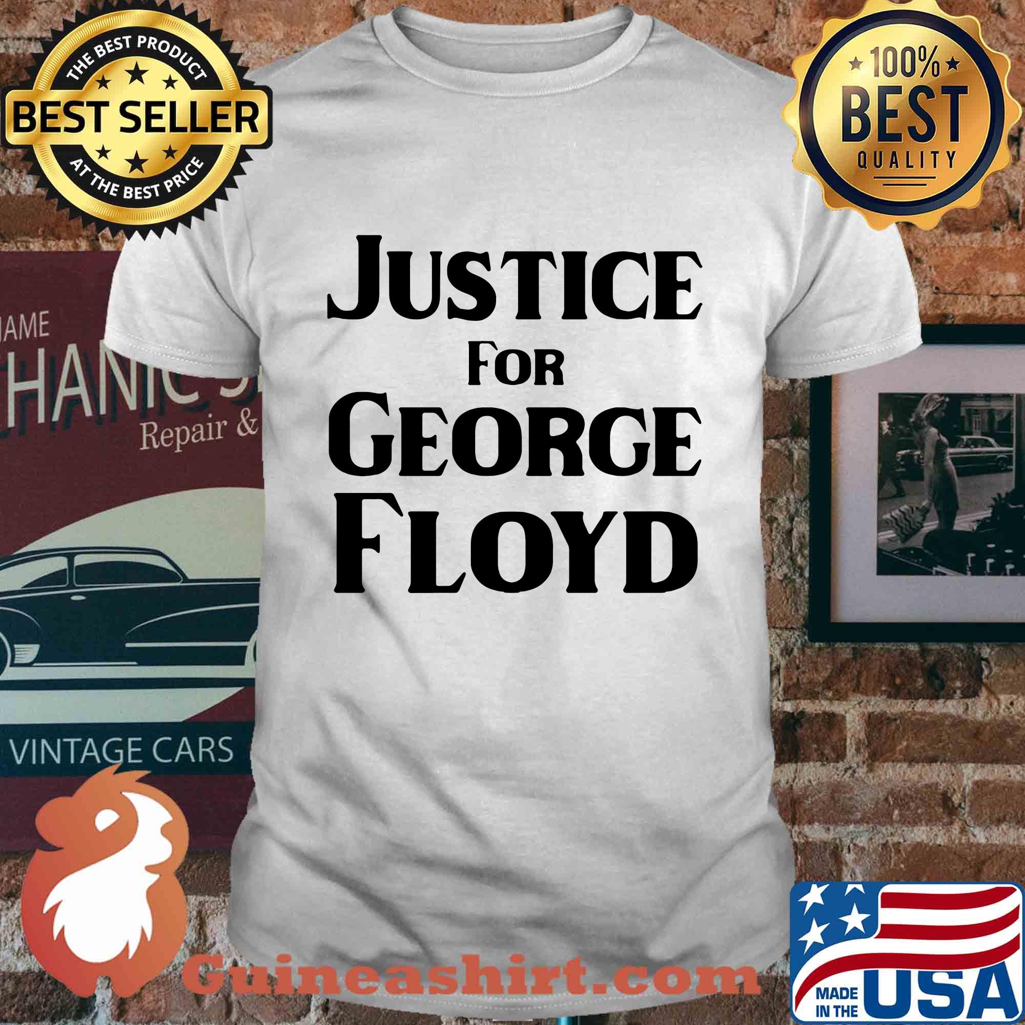 Justice for george floyd tribute shirt