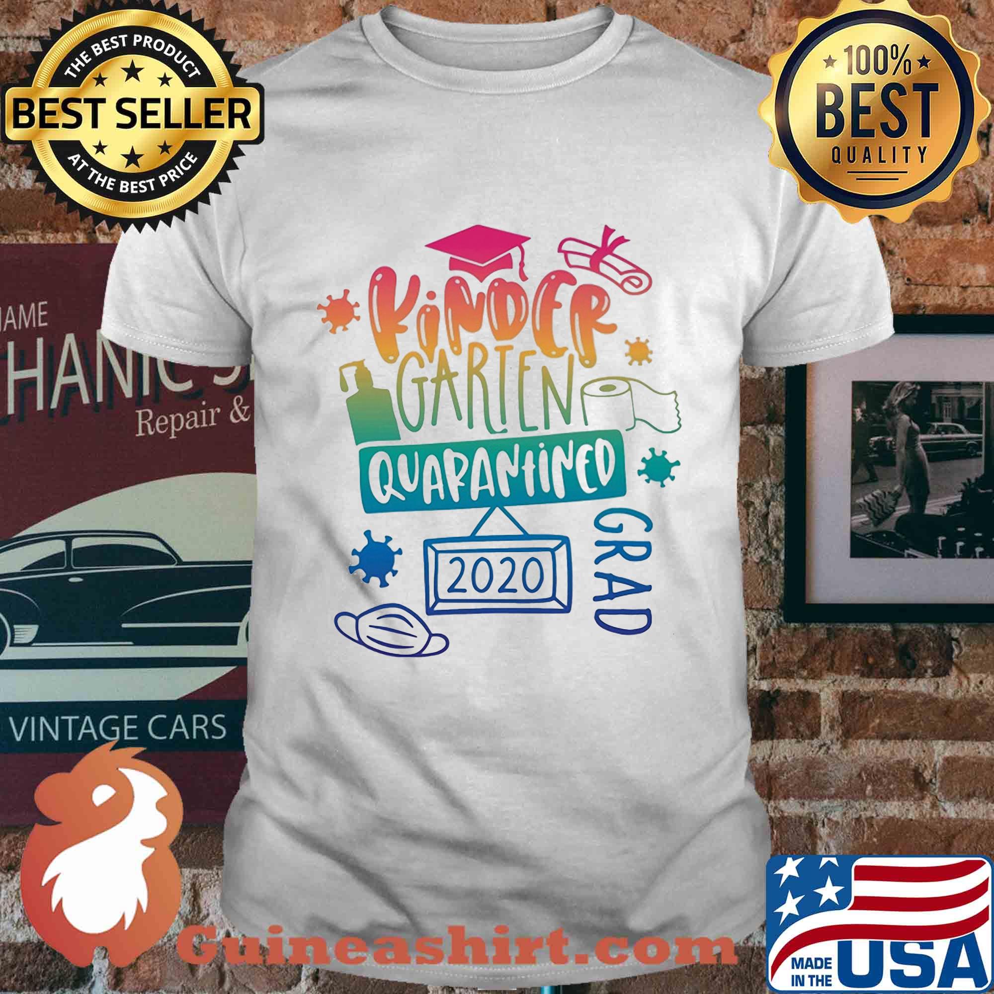 Kindergarten grad 2020 quarantined toilet paper covid-19 shirt
