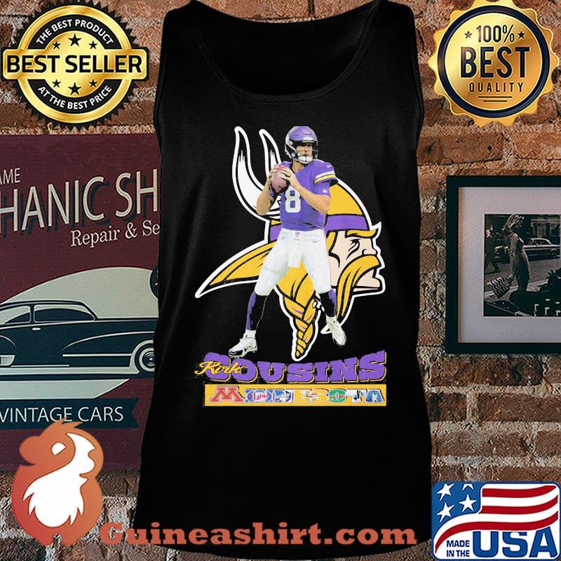 Kirk cousins minnesota vikings team football s Tank top